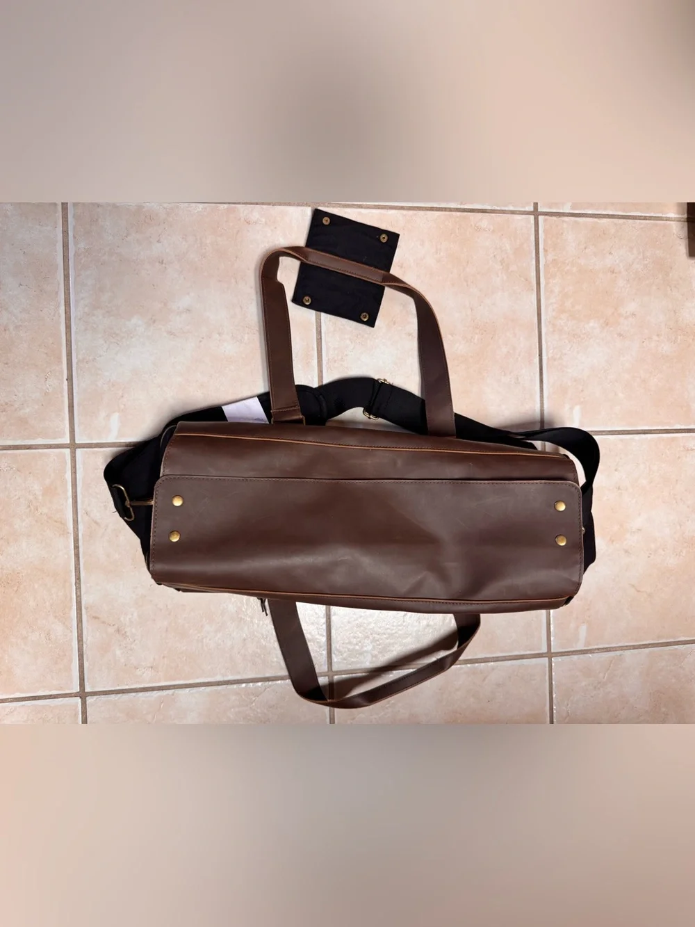 Finley Mill Collection Skyward Insurance Brown Leather Weekender Bag